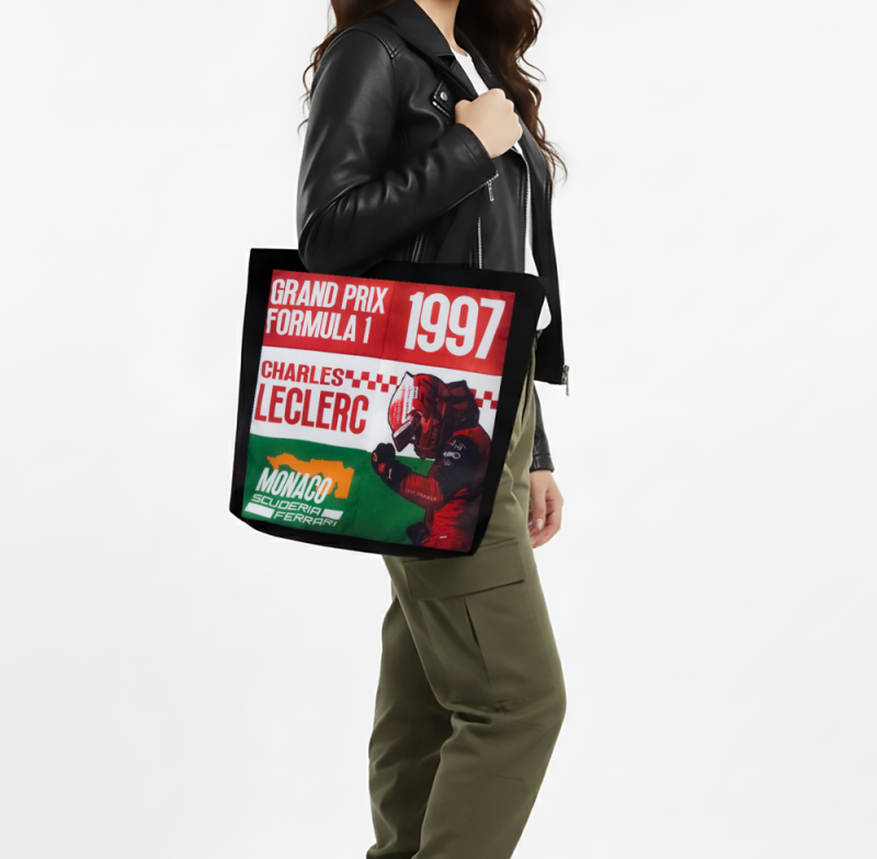Charles Leclerc F1 Patch Totebag - Image 2