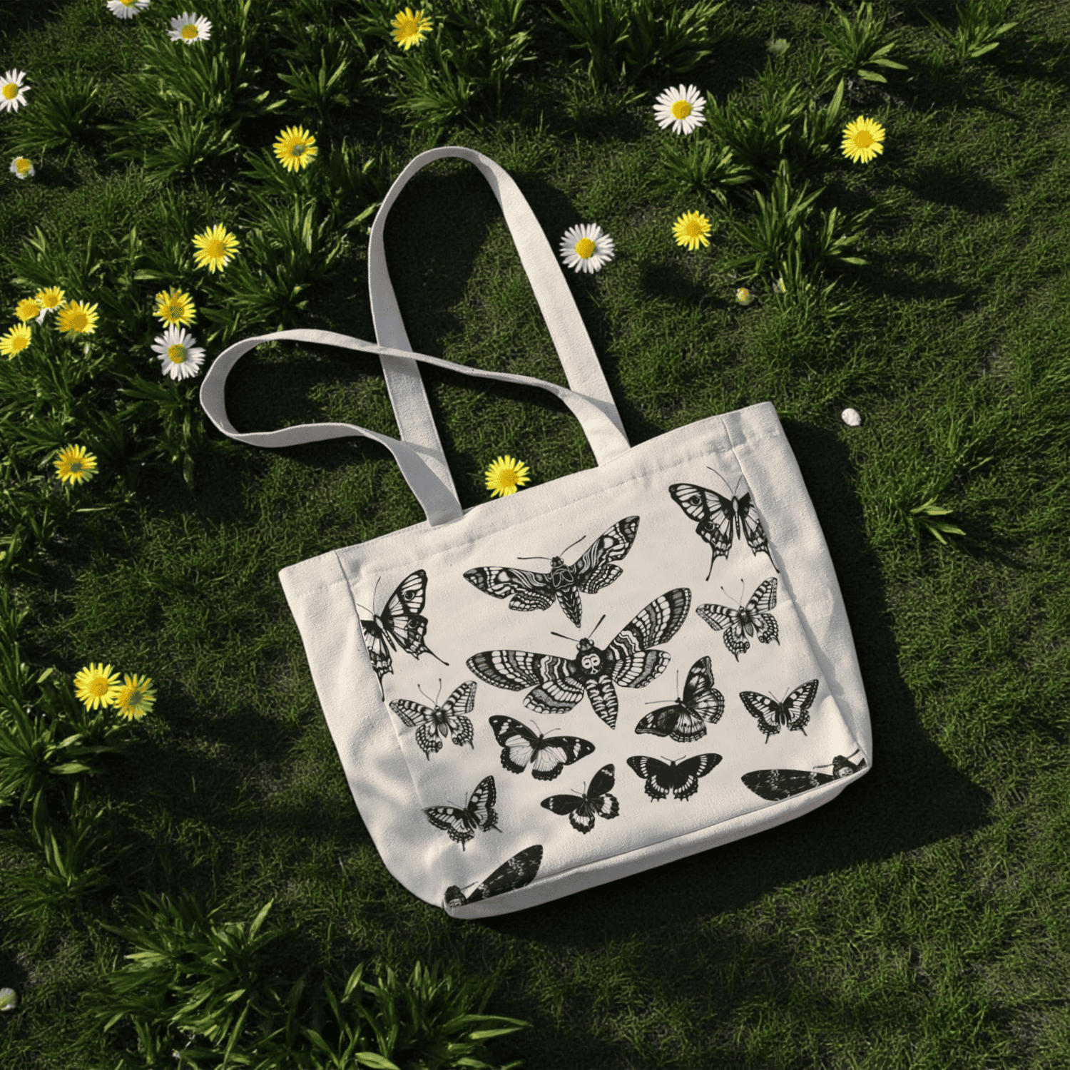 Butterflies Rock Style Box Totebag