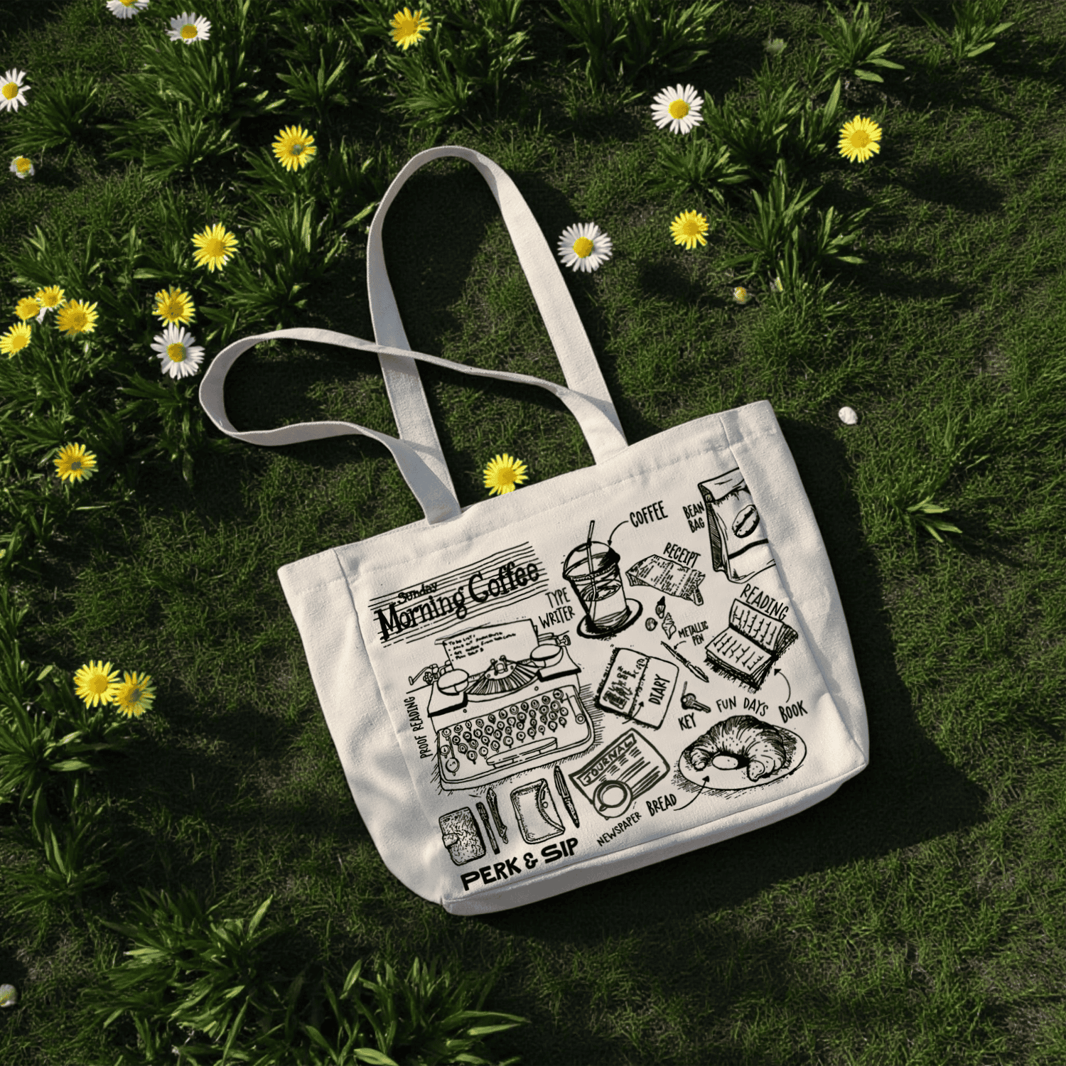 Morning Coffee Box Totebag