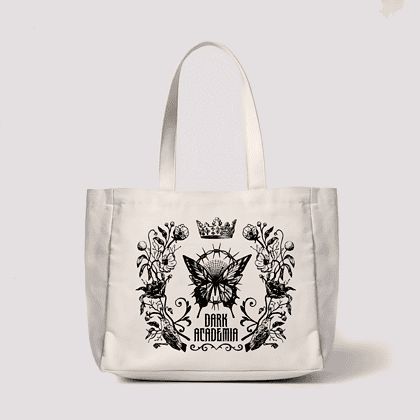 Dark Academia Box Totebag