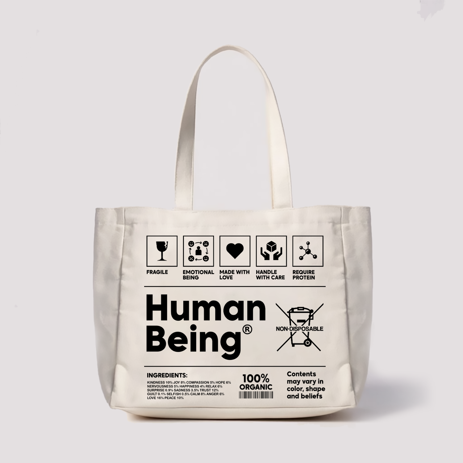 Human Being Box Totebag - Image 2