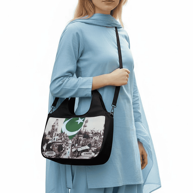 Pakistan Round hobo Bag - Image 4
