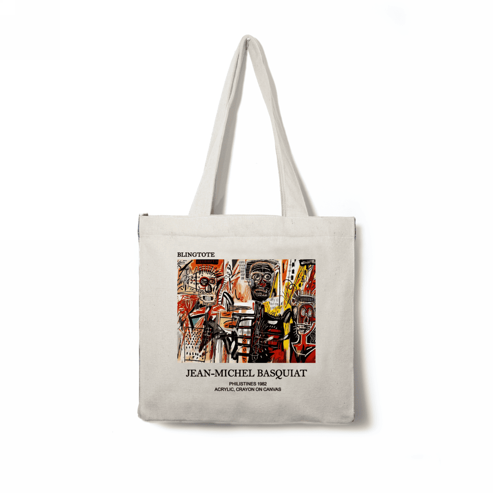 Jean-Michel Basquiat Philistine Painter Totebag – theblingtote.com
