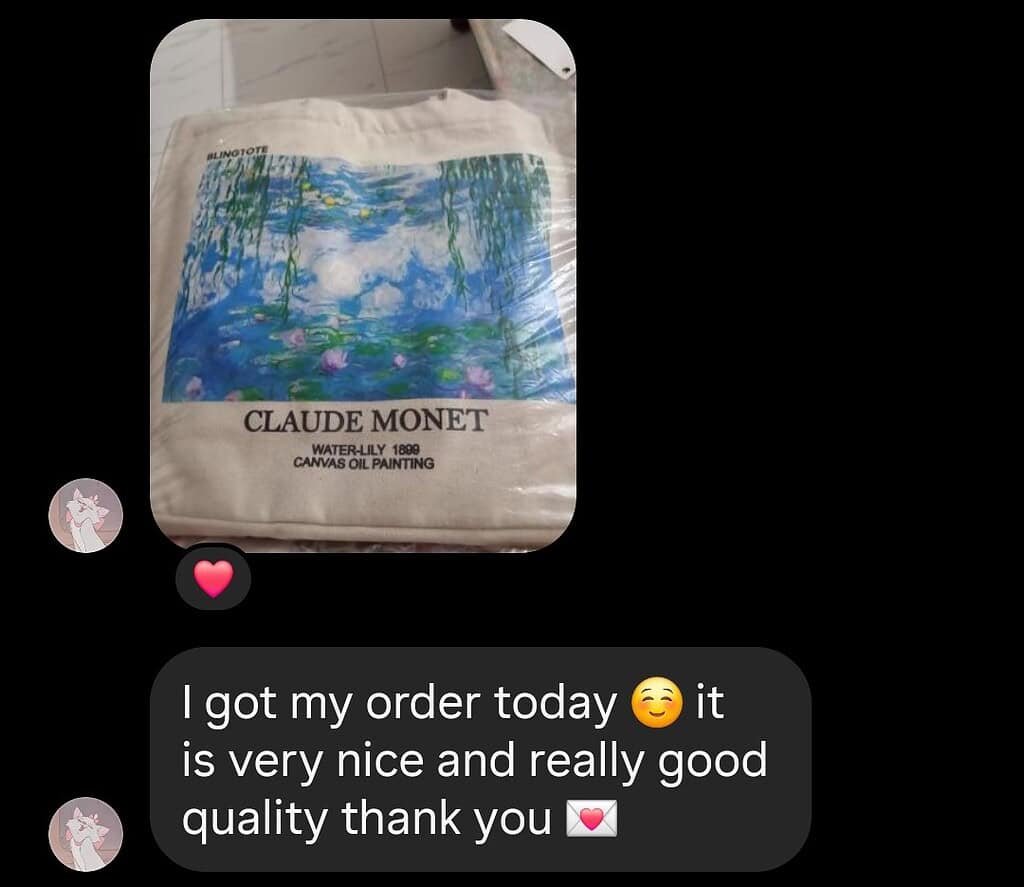BlingTote customer review from Instagram