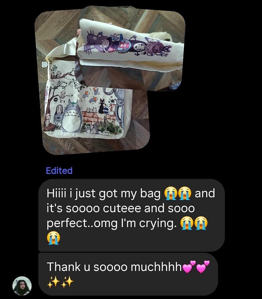 BlingTote customer review from Instagram