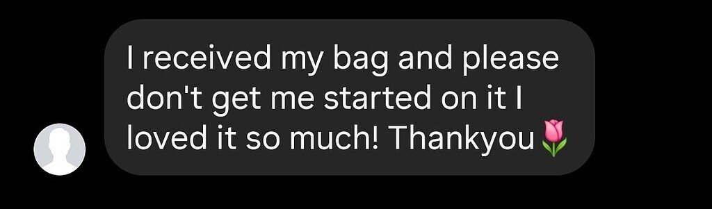 BlingTote customer review from Instagram