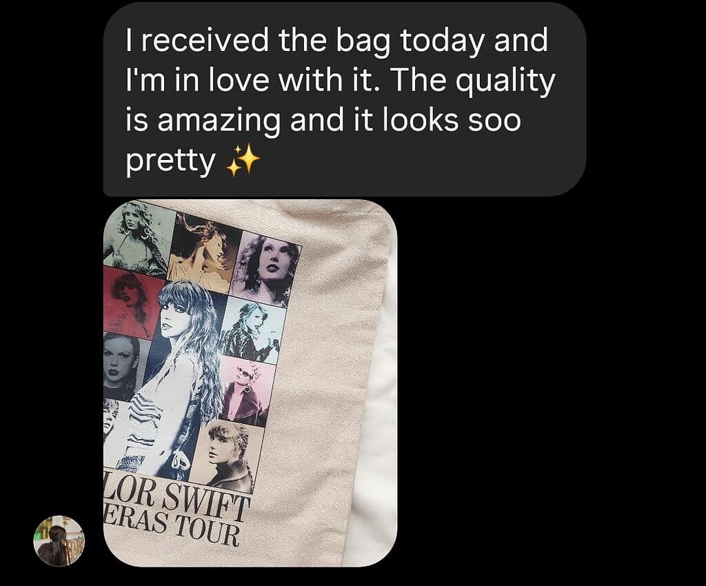 BlingTote customer review from Instagram