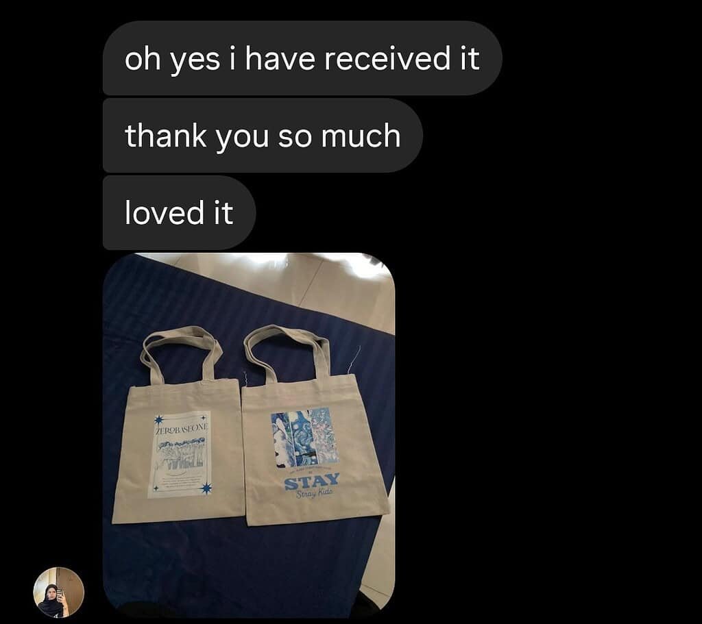 BlingTote customer review from Instagram