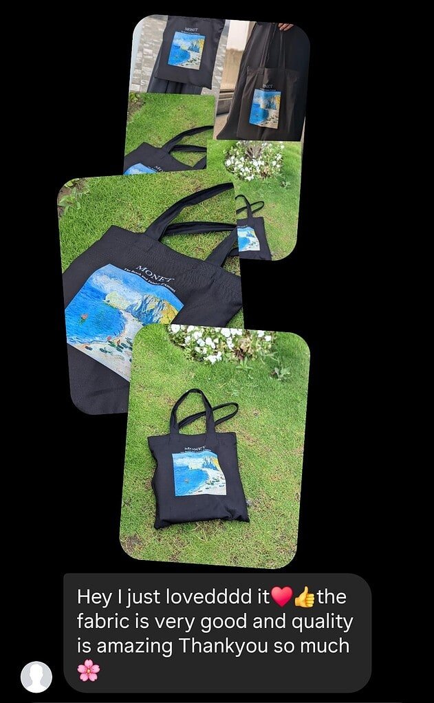 BlingTote customer review from Instagram