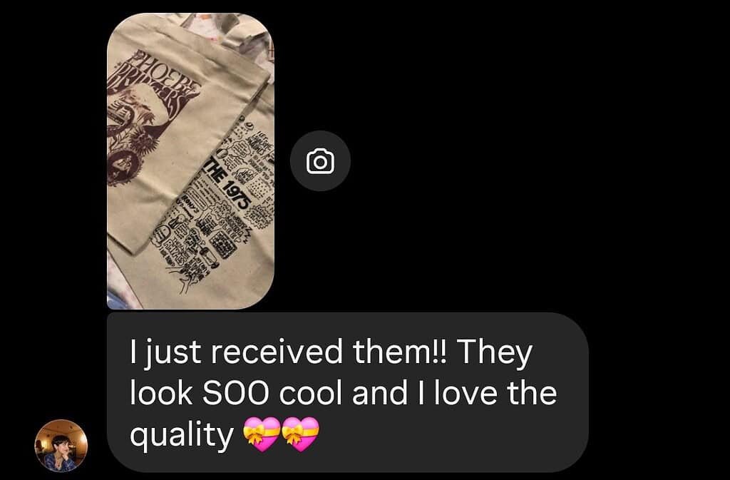 BlingTote customer review from Instagram