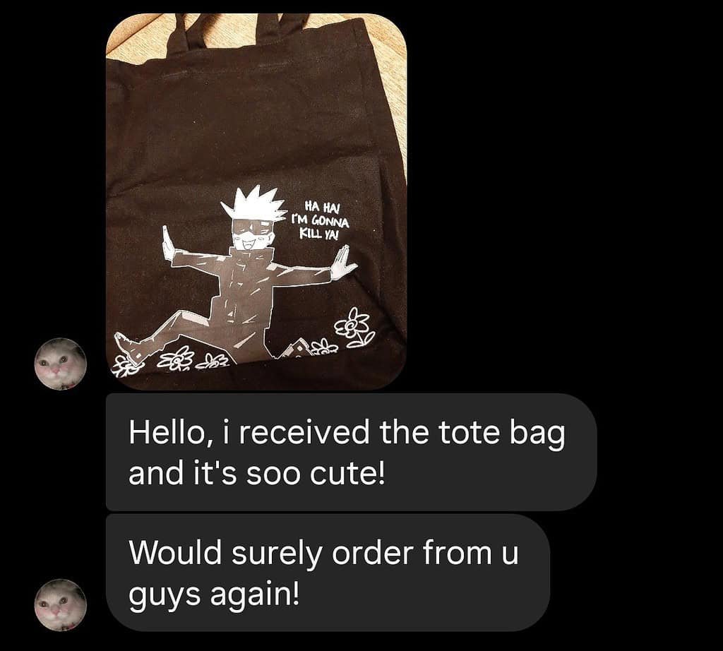 BlingTote customer review from Instagram