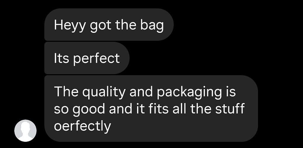 BlingTote customer review from Instagram