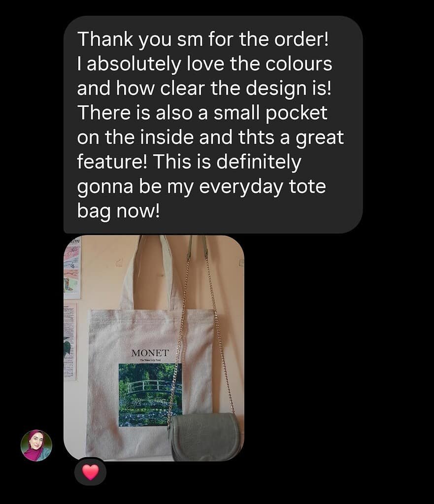 BlingTote customer review from Instagram