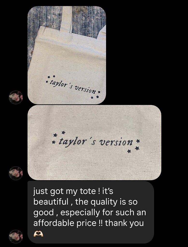 BlingTote customer review from Instagram