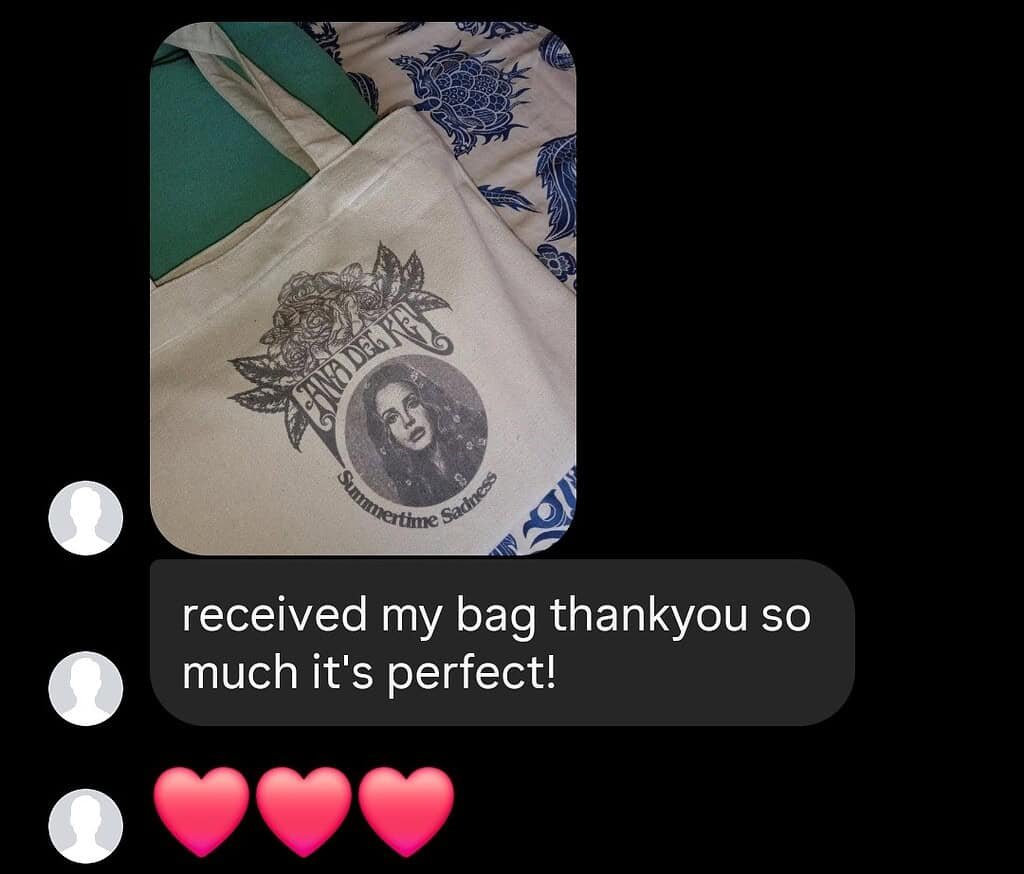 BlingTote customer review from Instagram