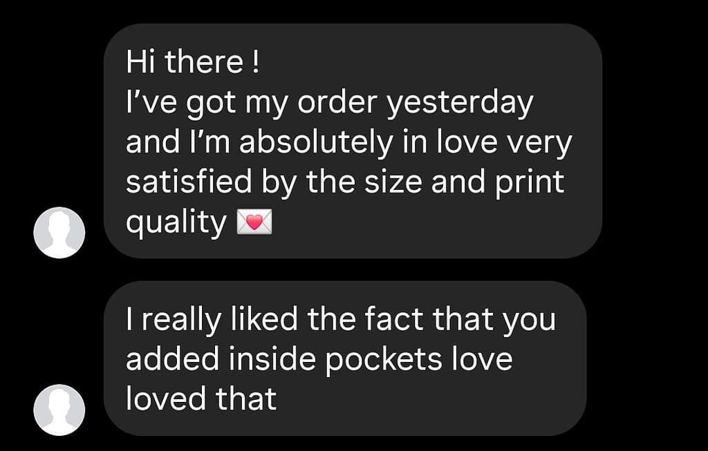 BlingTote customer review from Instagram