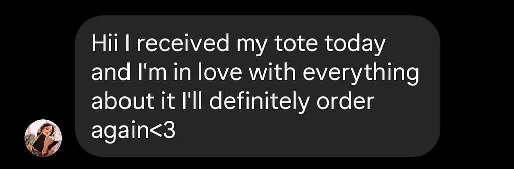 BlingTote customer review from Instagram