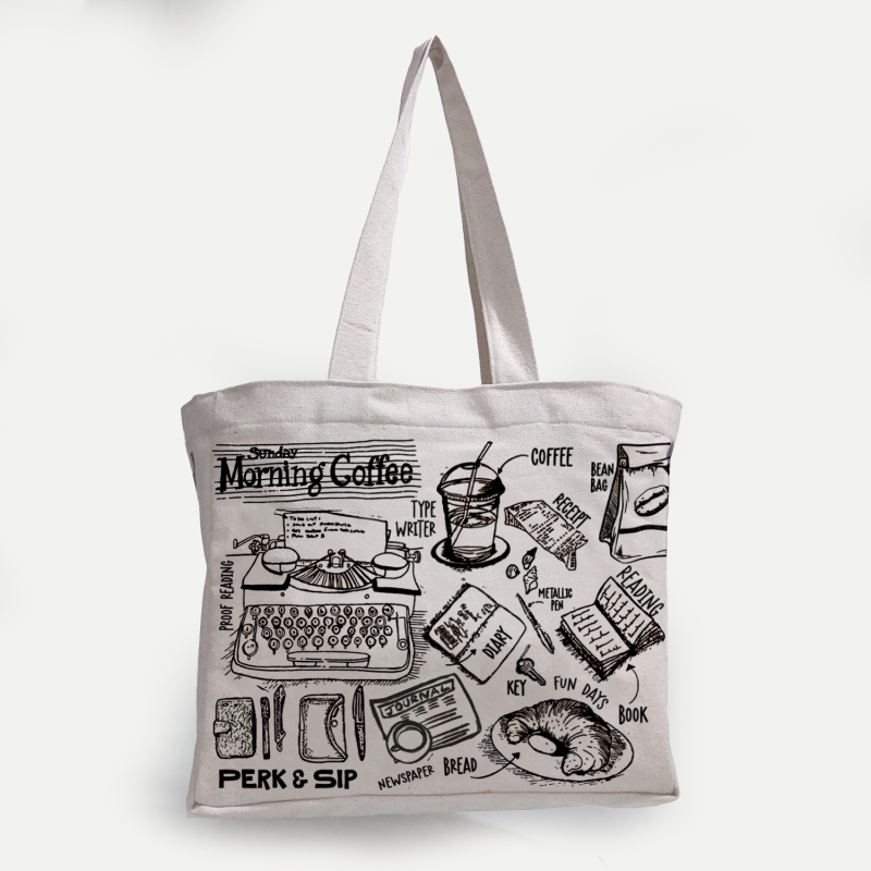 Morning Coffee Box Totebag